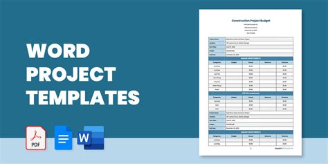 project paper template word