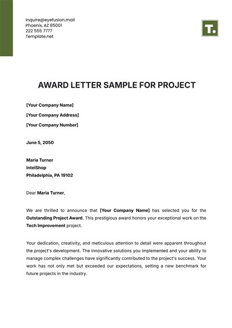 project plan letter sample