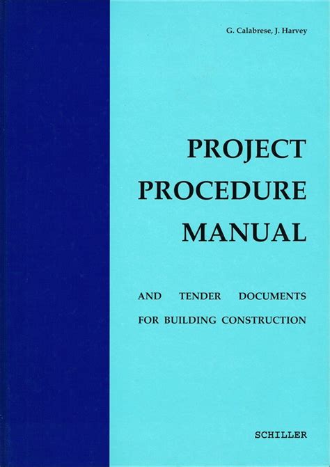 project procedure manual meaning