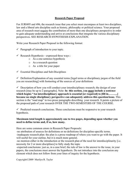 project proposal paper example