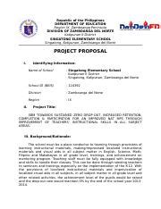 project proposal sample in filipino