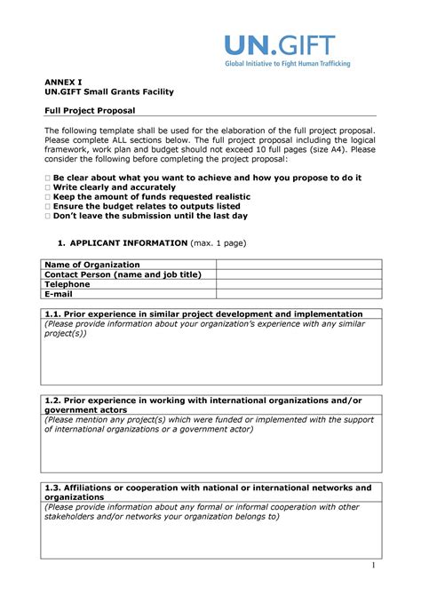project proposal write up template