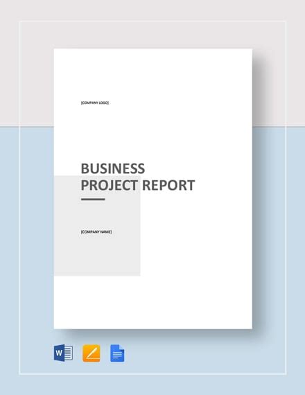 project report file template
