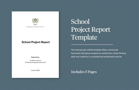 project report format for school students