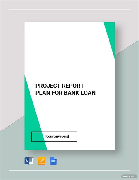 project report format in excel for bank loan free download in word