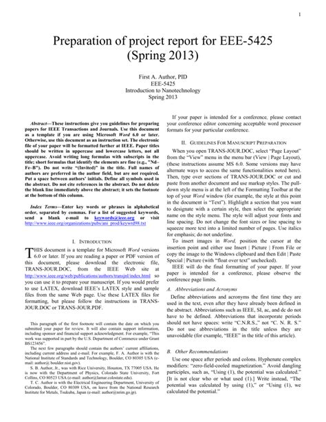 project report template docx