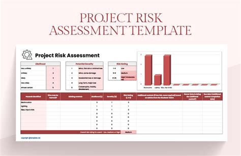 project risk assessment template excel