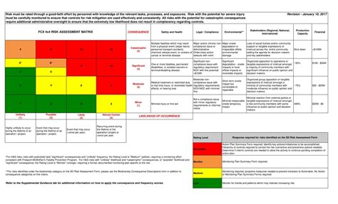 project risk matrix template