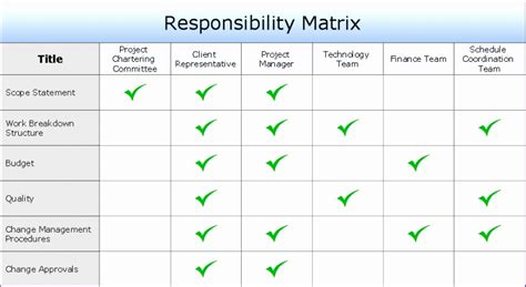 project roles and responsibilities template excel
