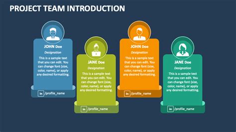 project team introduction slide template