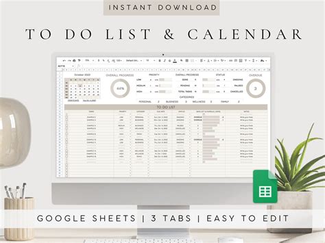 project to do list template google sheets