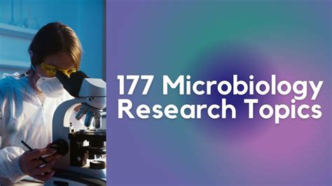 project topics for microbiology undergraduate