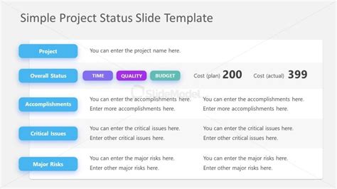 project update ppt sample