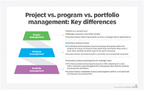 project vs program vs portfolio