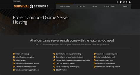 project zomboid server settings mods
