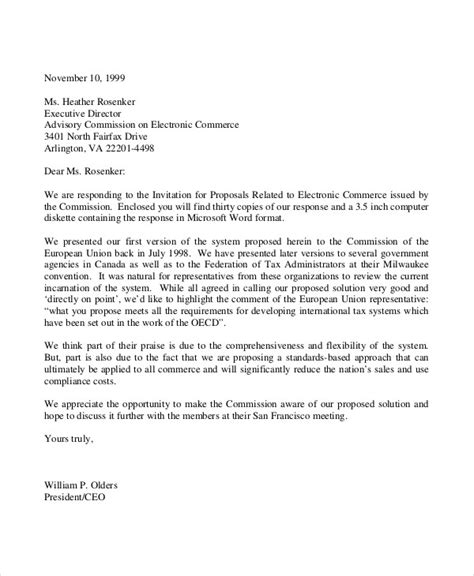 proposal letter introduction sample