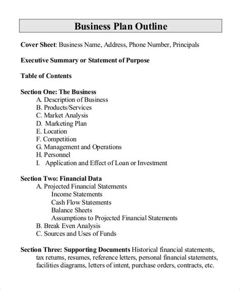 proposal outline examples