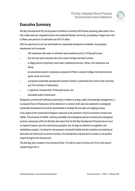 proposal summary example