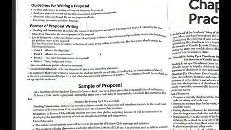 proposal writing isc solved examples