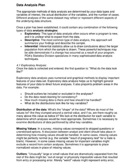 proposed data analysis example