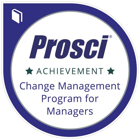 prosci change management program