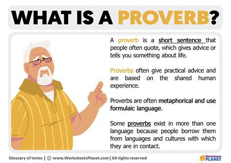 proverb meaning and examples
