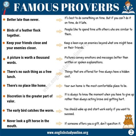 proverbs meaning and examples in english