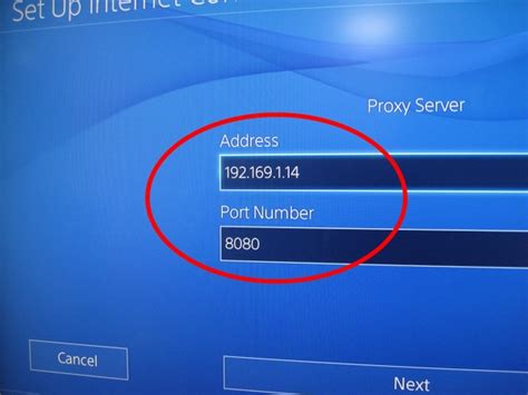 proxy server address ps4 list