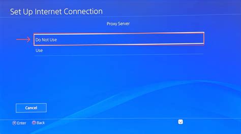 ps4 asking to use proxy server