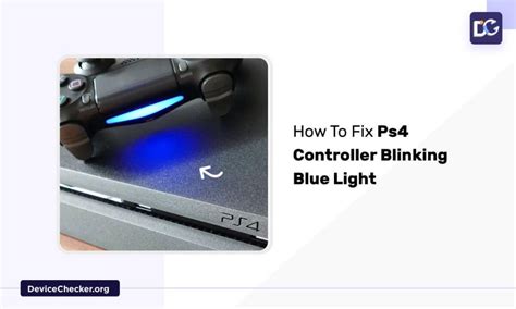 ps4 controller blinking blue when plugged in