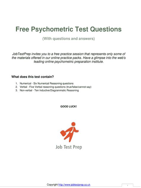 psychometric test sample questions with answers pdf free