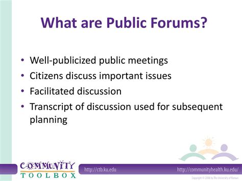 public forum examples