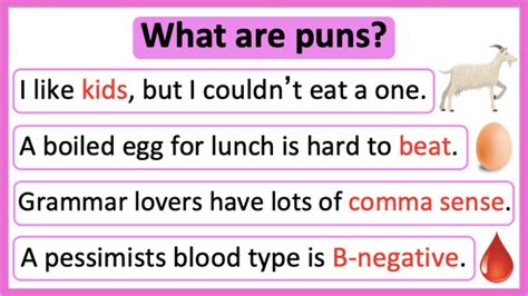 pun examples figures of speech