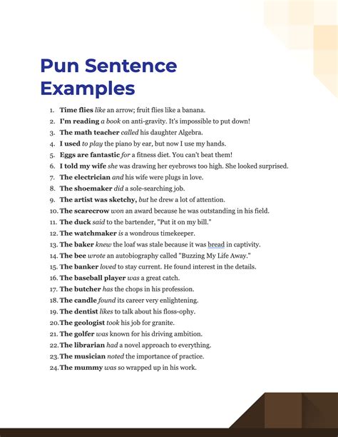 pun examples in literature pdf