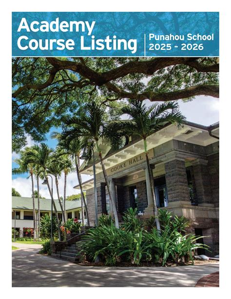 Punahou Course Catalog