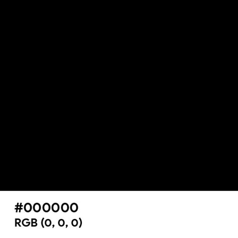 pure black color code