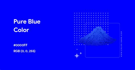 pure blue colour code
