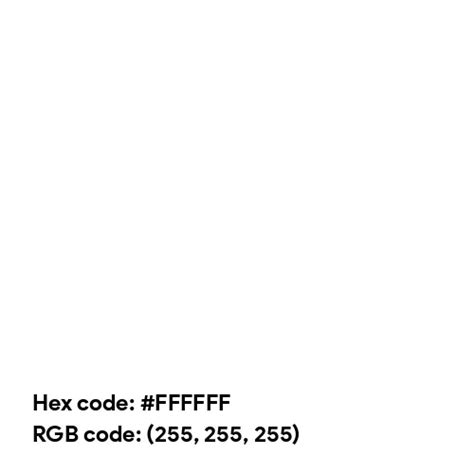 pure white hex code