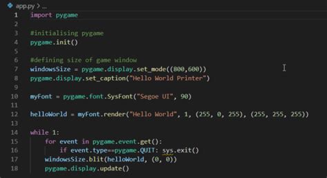 pygame simple game code