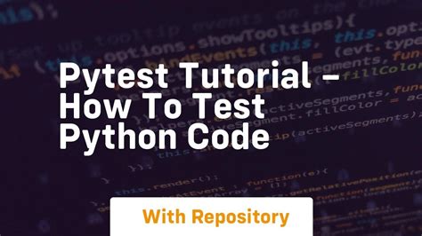 pytest tutorial–how to test python code