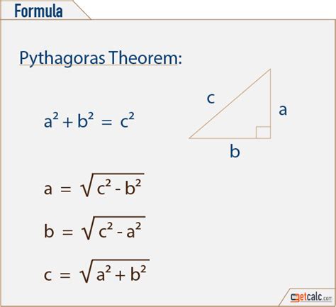 pythagoras theorem formula class 10th