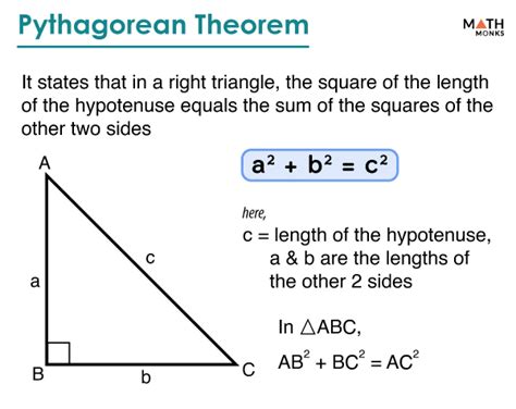 pythagorean theorem formula class 9