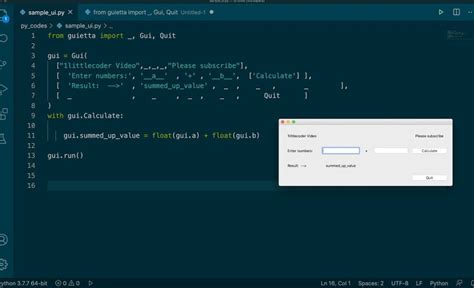 python basic gui code