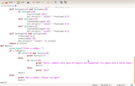 python code to convert number into words