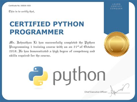 python coding certification free