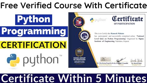 python coding certification online free