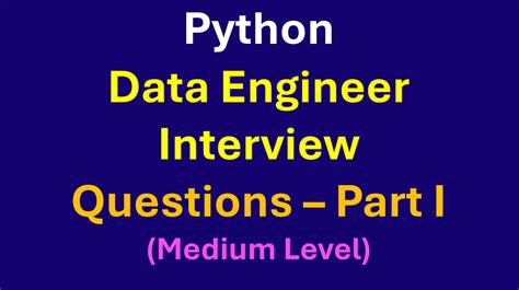 python coding questions for data engineer interview