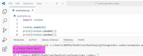 python generate uniform random number between 0 and 1