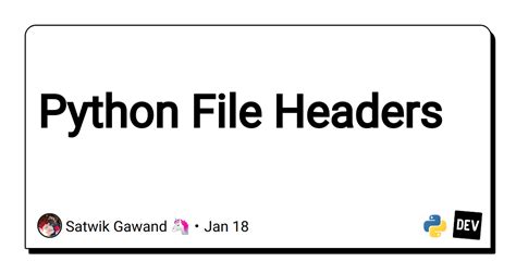 python header example