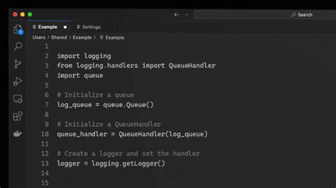 python logging queue handler example